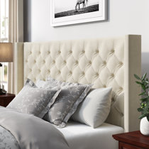 Buron upholstered wingback headboard sales